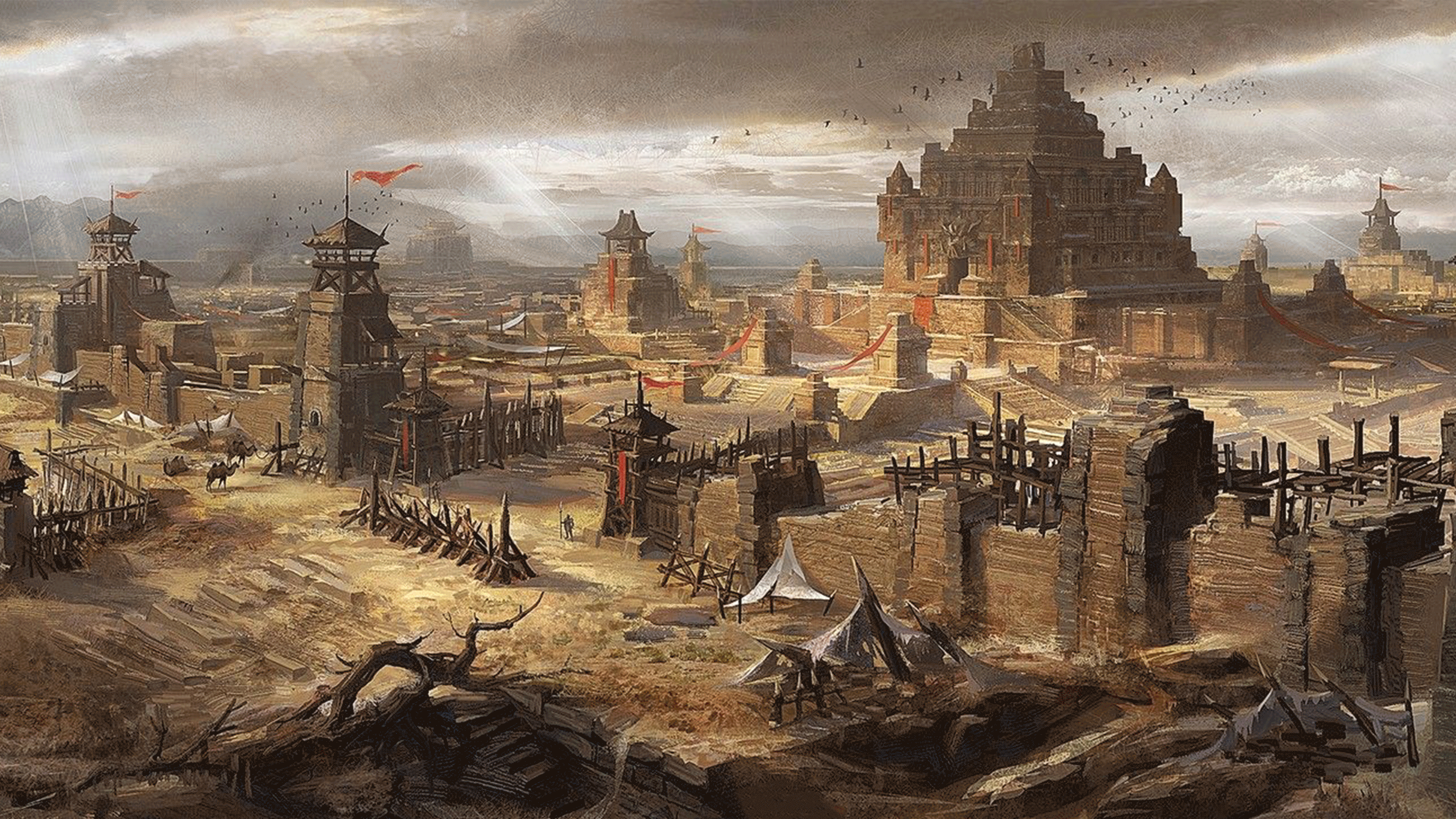 临摹的三国风格游戏字体