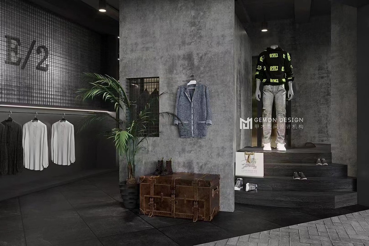 GEMON DESIGN | 长沙 · 男装买手店E/2 · 商业空间（图ZMzY5ODI3OTQ0） - 商业空间设计 - 站酷设计师甲木空间设计机构原创素材 - 站酷ZCOOL