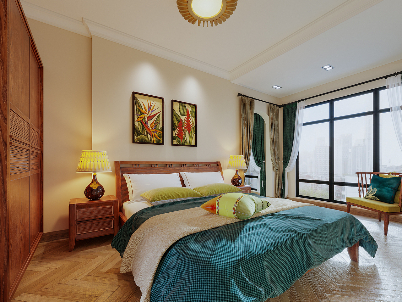 家装室内设计（图ZMzA5NTI4NDIw） - 家装设计 - 站酷设计师东南亚度假风原创素材 - 站酷ZCOOL