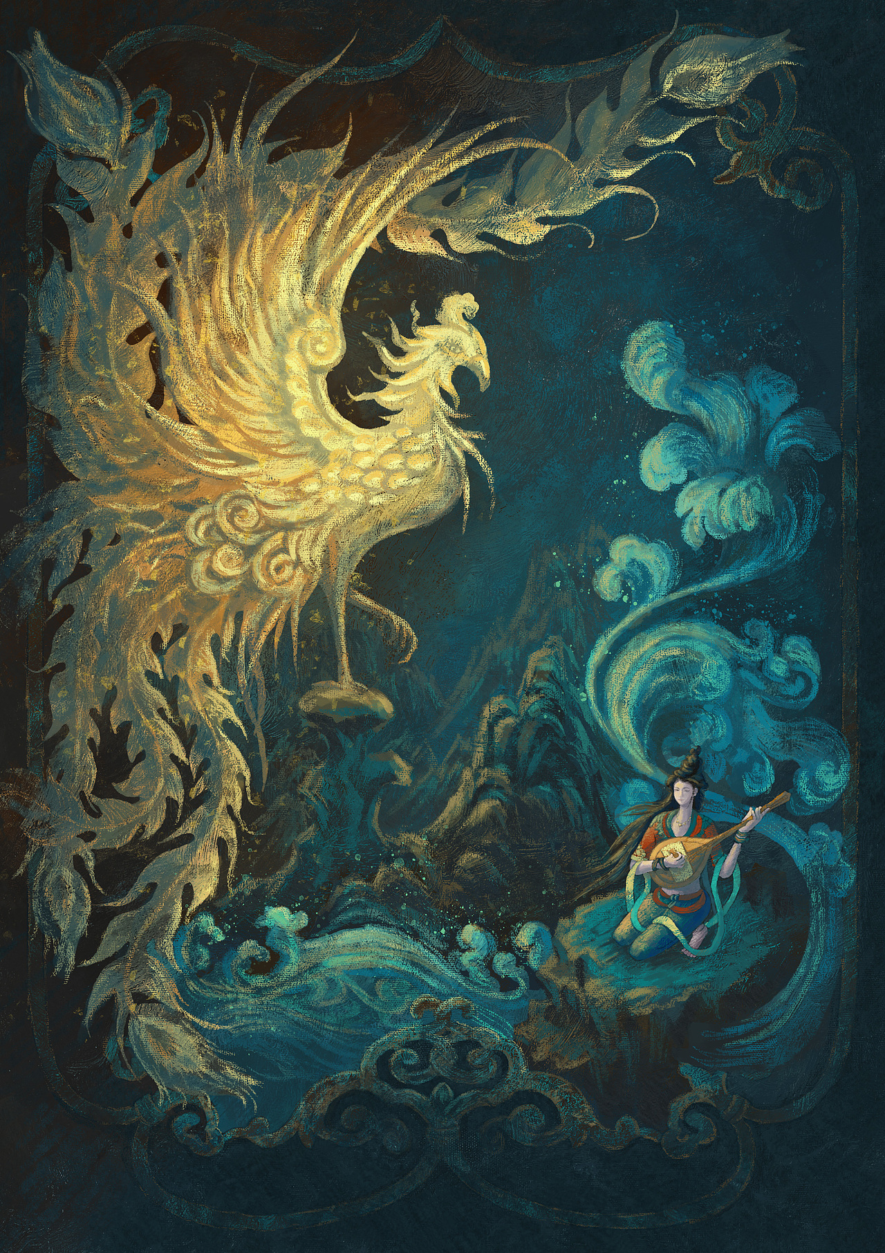 绘画过程|《山渊之精》（图ZMzM5ODIxNDMy） - 商业插画 - 站酷设计师艳公子原创素材 - 站酷ZCOOL