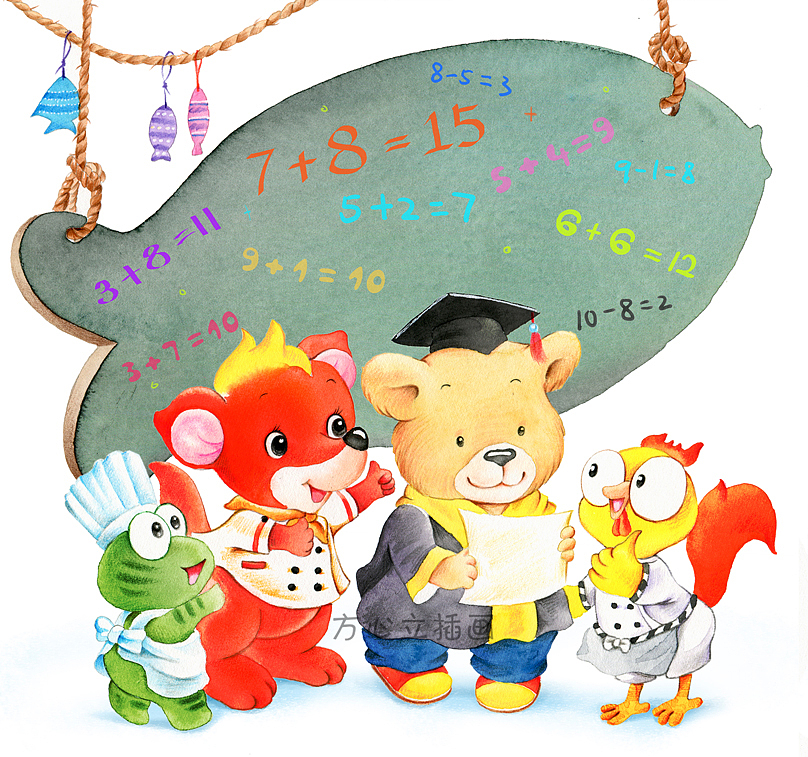 美食屋故事水彩兒童插畫（圖ZMzIxNDc3OTQ4） - 兒童插畫 - 站酷設計師方心立原創(chuàng)素材 - 站酷ZCOOL