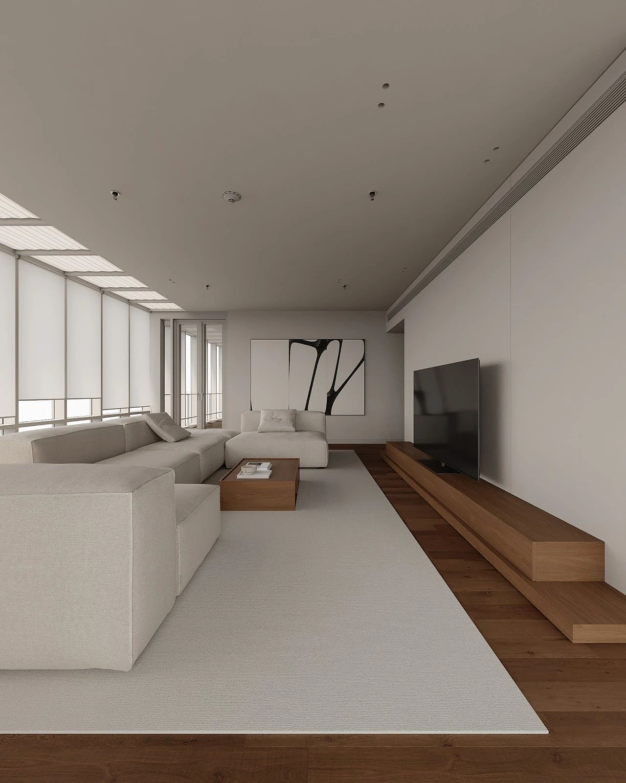 家装案例赏析——180㎡极简风大平层