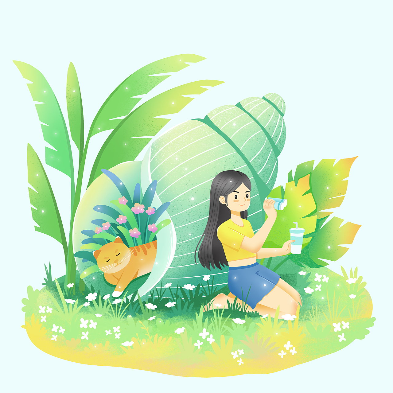 小场景 一人一猫系列