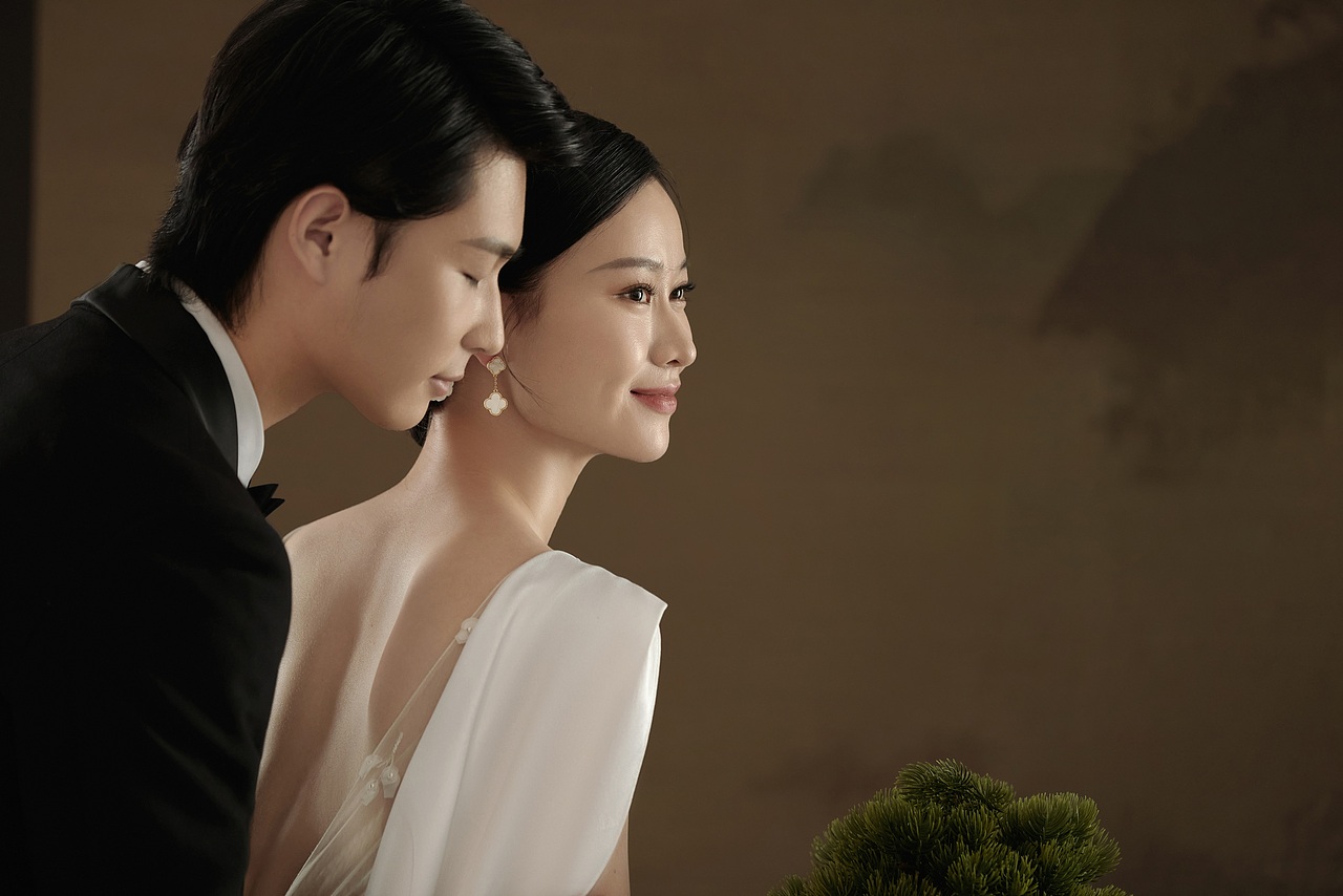 老公偏爱的工笔画婚纱照,隽永诗意的浪漫