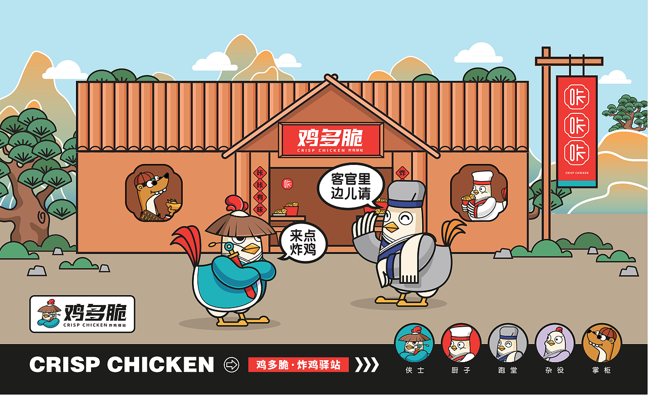 中式炸鸡品牌VIS（图ZMzM4NDI0Mzg4） - 品牌 - 站酷设计师张大呆原创素材 - 站酷ZCOOL