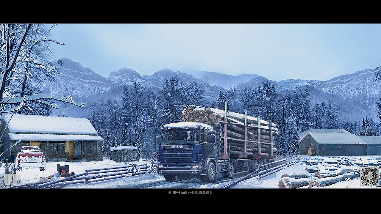 UP STUDIO 影视概念设计班年代题材学生气氛图作品3