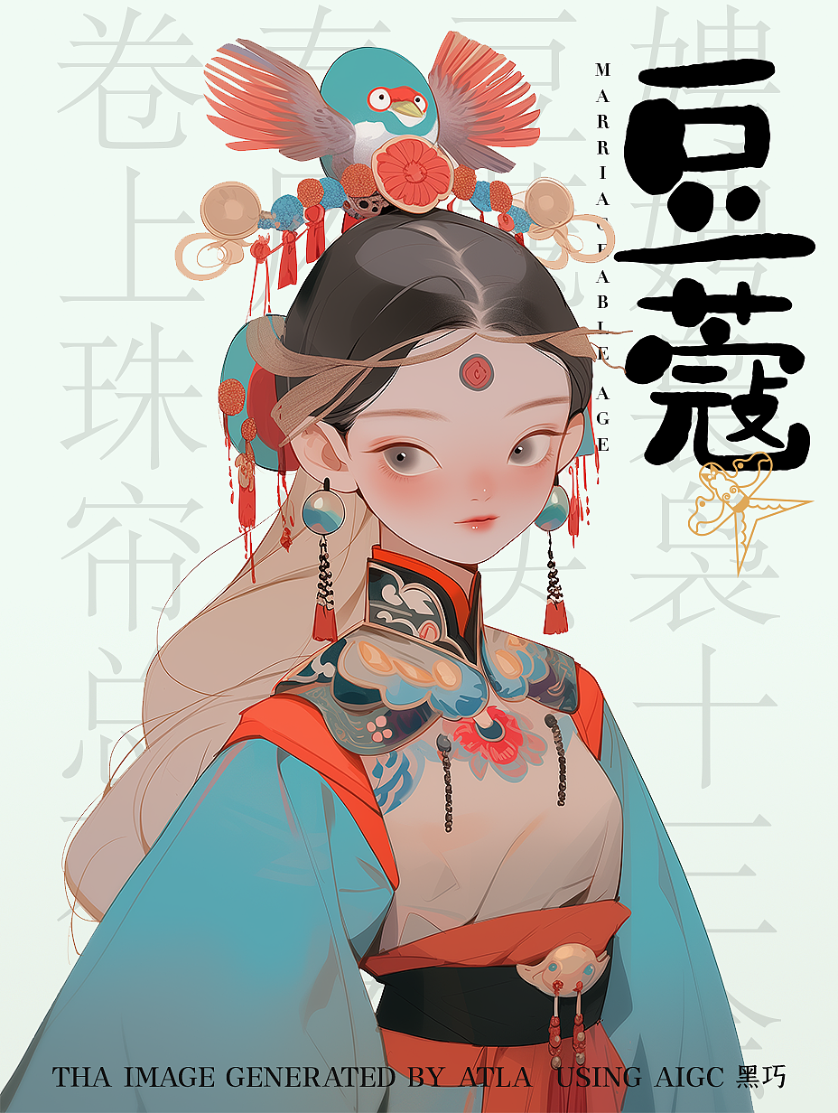 AIGC-国风插画（图ZMzYxMjE3OTg4） - 创作习作 - 站酷设计师黑巧Donkey原创素材 - 站酷ZCOOL