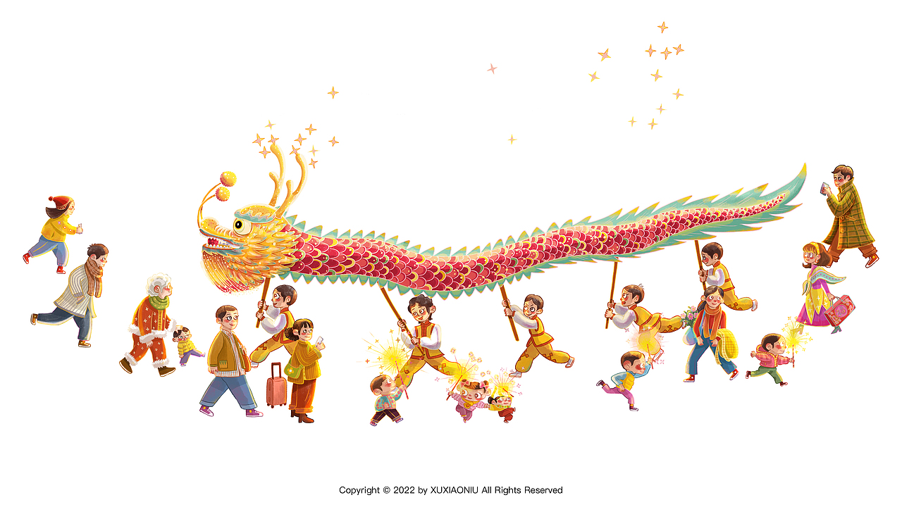 2022年插画小结（图ZMzAyMzAxMTMy） - 创作习作 - 站酷设计师Xu小牛原创素材 - 站酷ZCOOL