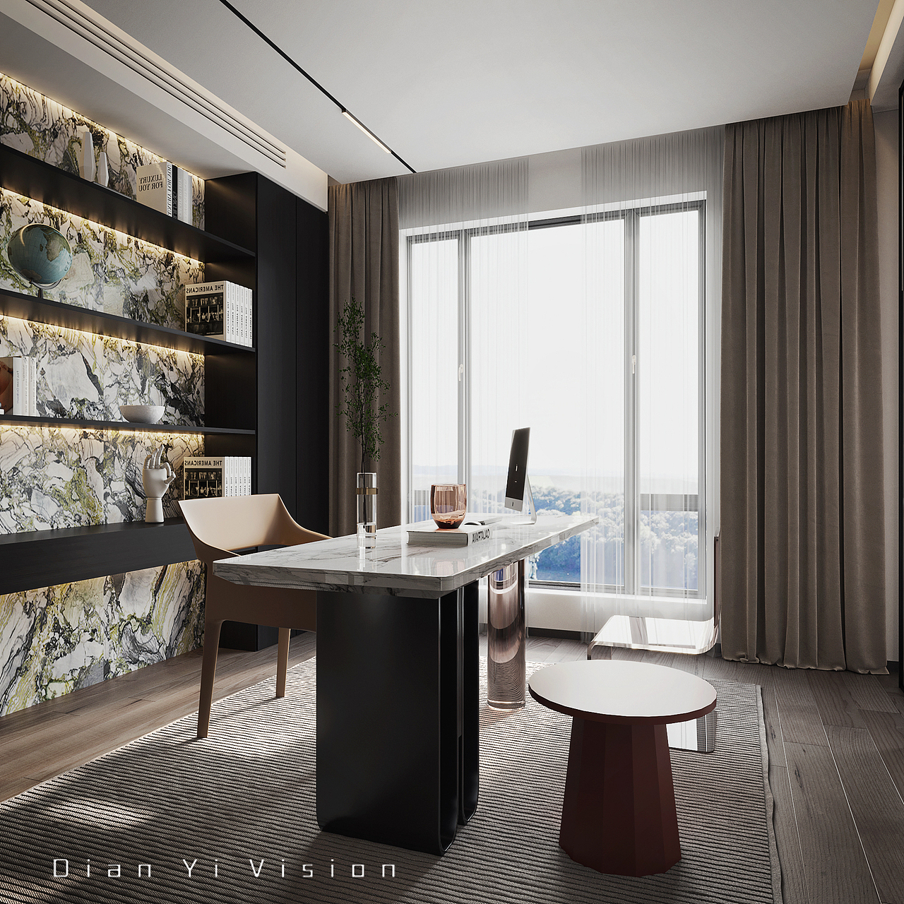 新中式别墅空间效果表现（图ZMzIxODU5OTY4） - 家装设计 - 站酷设计师Max点意原创素材 - 站酷ZCOOL