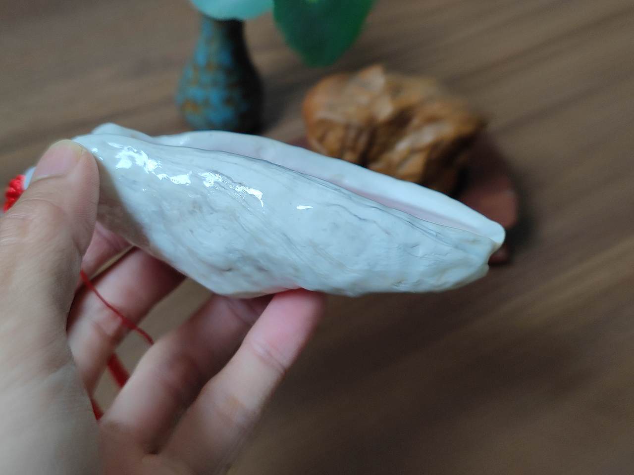粉红鳌鱼生蚝壳手绘把玩件（图ZMzYyNzQzNTMy） - 其他手工艺 - 站酷设计师凡尼亨原创素材 - 站酷ZCOOL