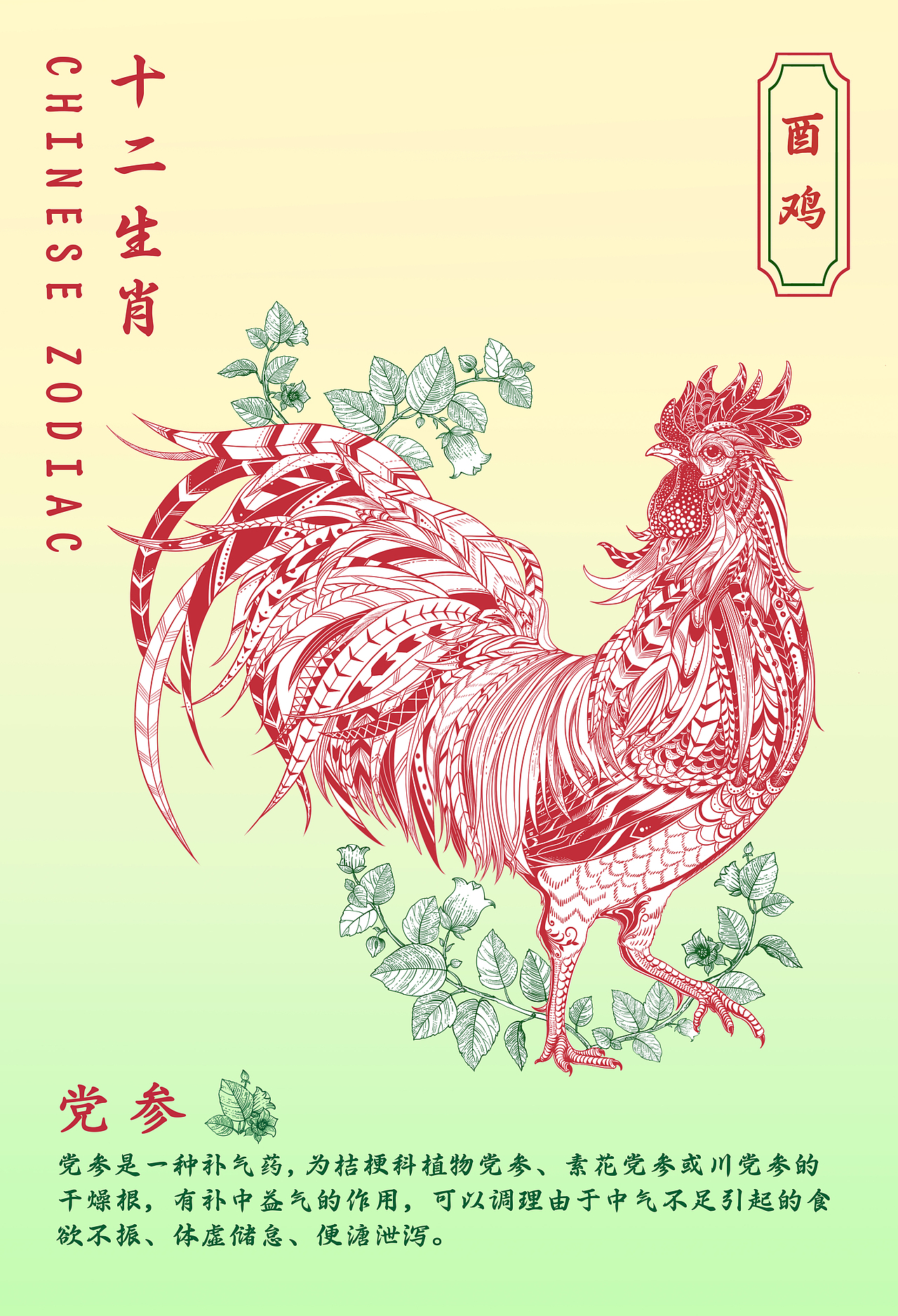 国潮十二生肖×中草药系列