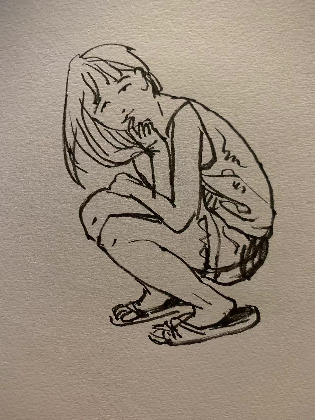 速写打卡（图ZMzE1Mjk5MDgw） - 字体/字形 - 站酷设计师黑色瓶子原创素材 - 站酷ZCOOL