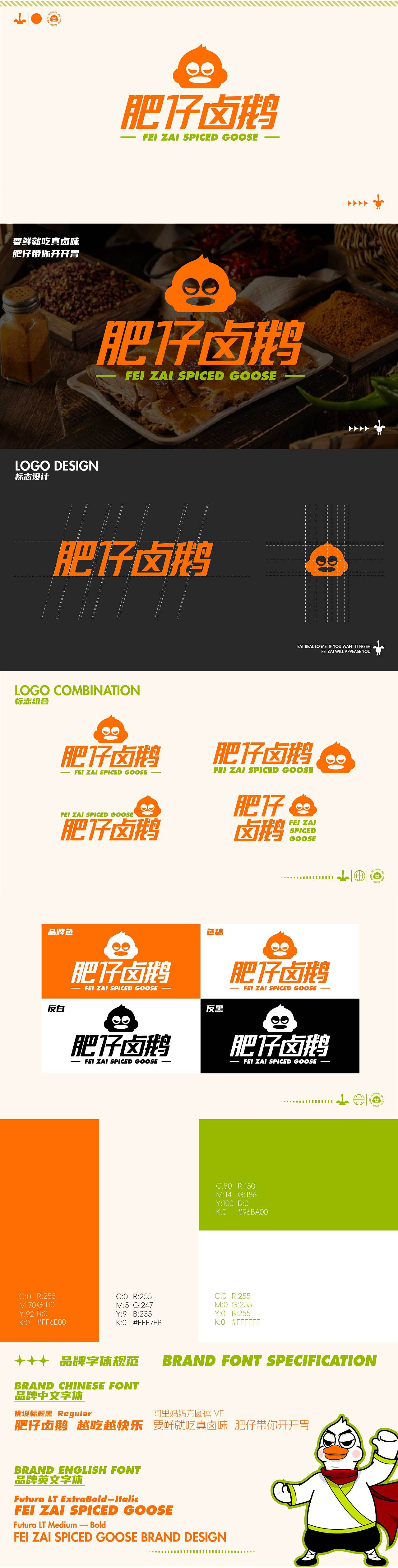 肥仔卤鹅|餐饮品牌IP全案|IP形象设计