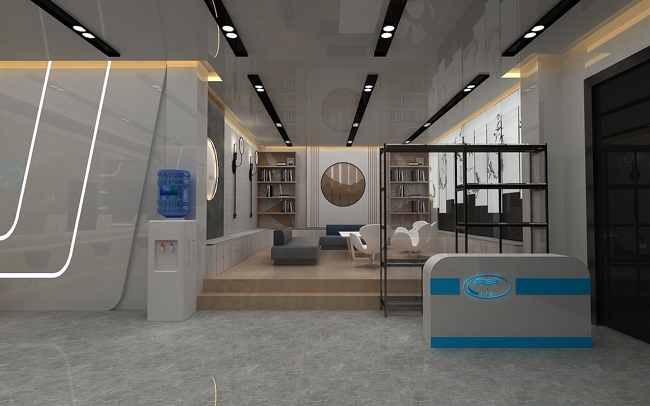 缴费大厅3D效果图