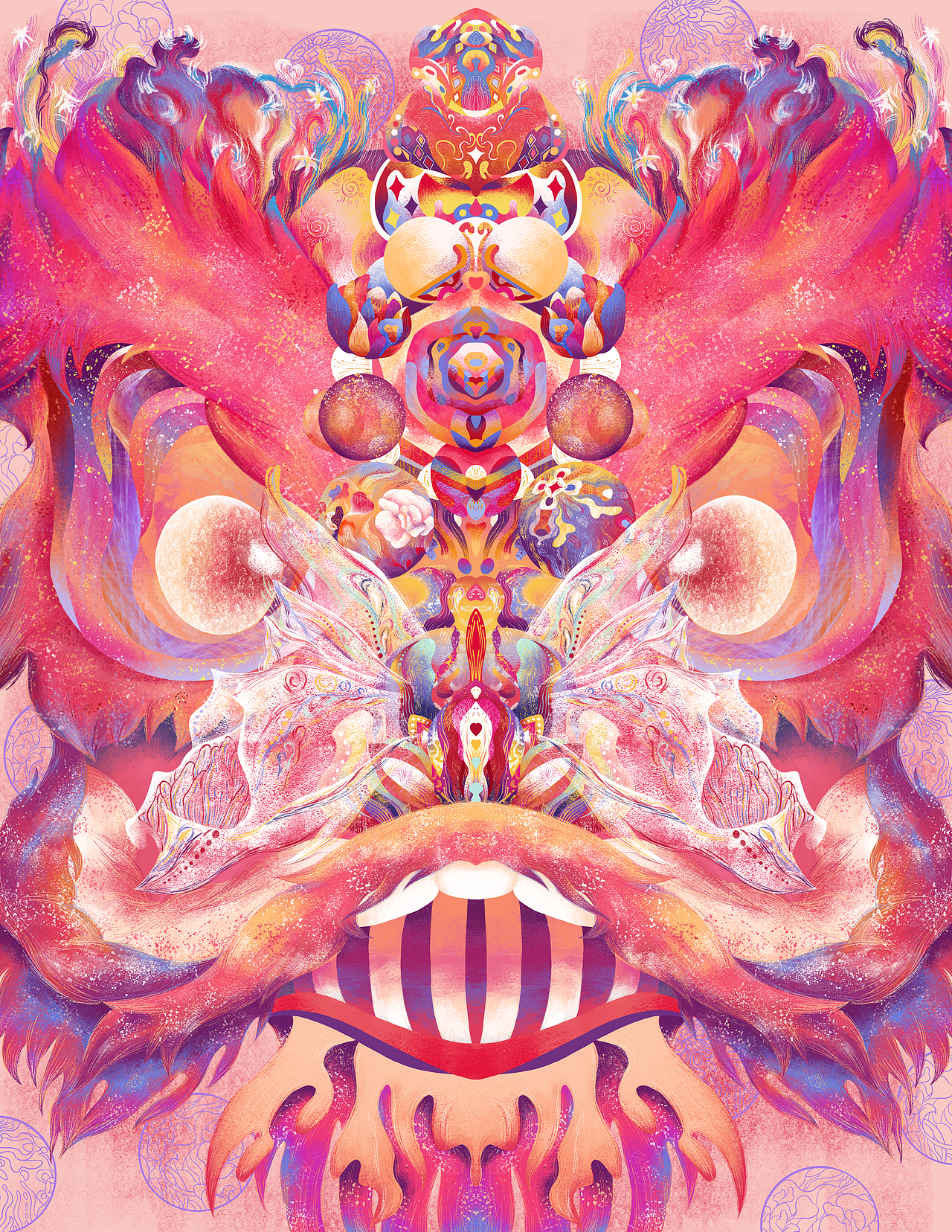 醒狮系列装饰画（图ZMzQxMTEzNjYw） - 商业插画 - 站酷设计师江蘺JIANGLI原创素材 - 站酷ZCOOL