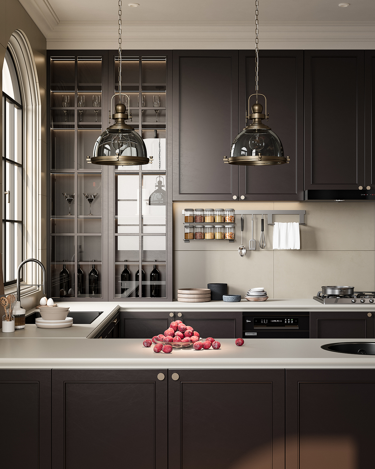 风格美式别墅渲染