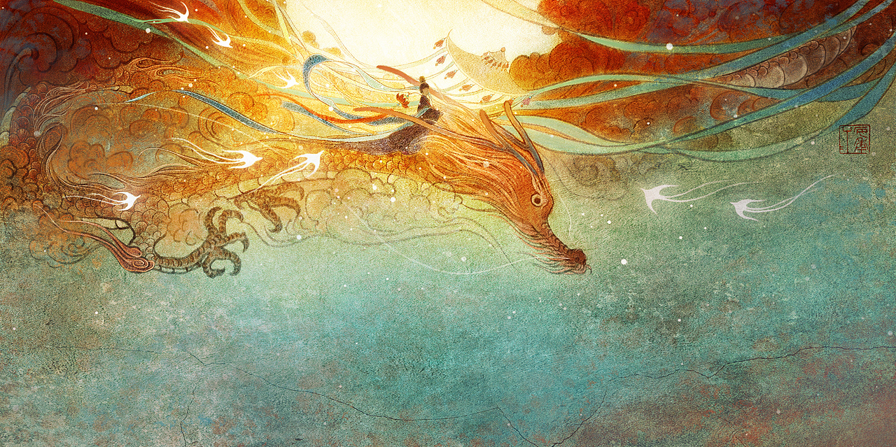 《搜神记》陶安公通天（图ZMzUzNTEzNTM2） - 创作习作 - 站酷设计师桉年annian原创素材 - 站酷ZCOOL