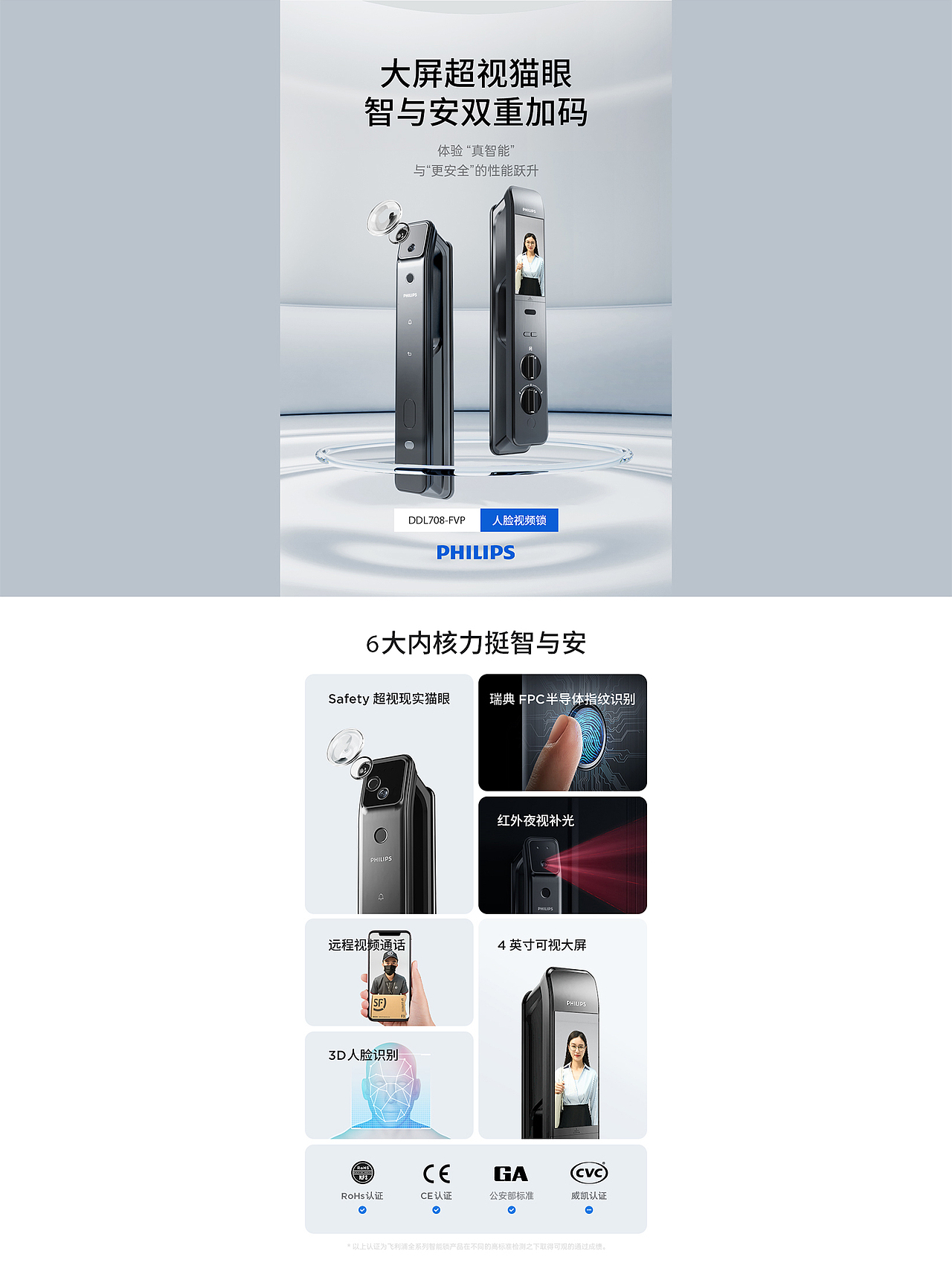 PHILIPS飞利浦丨智能锁全案（图ZMzU2ODg1OTAw） - 电商 - 站酷设计师MOl摩尔原创素材 - 站酷ZCOOL