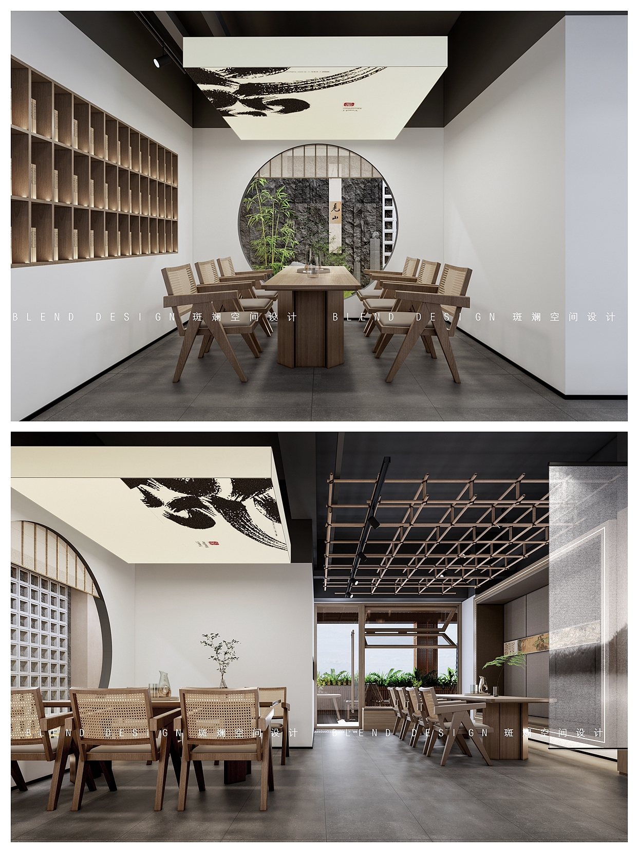 淡竹茶室（图ZMzYwNjA4MzI0） - 酒店餐饮设计 - 站酷设计师斑斓空间设计原创素材 - 站酷ZCOOL