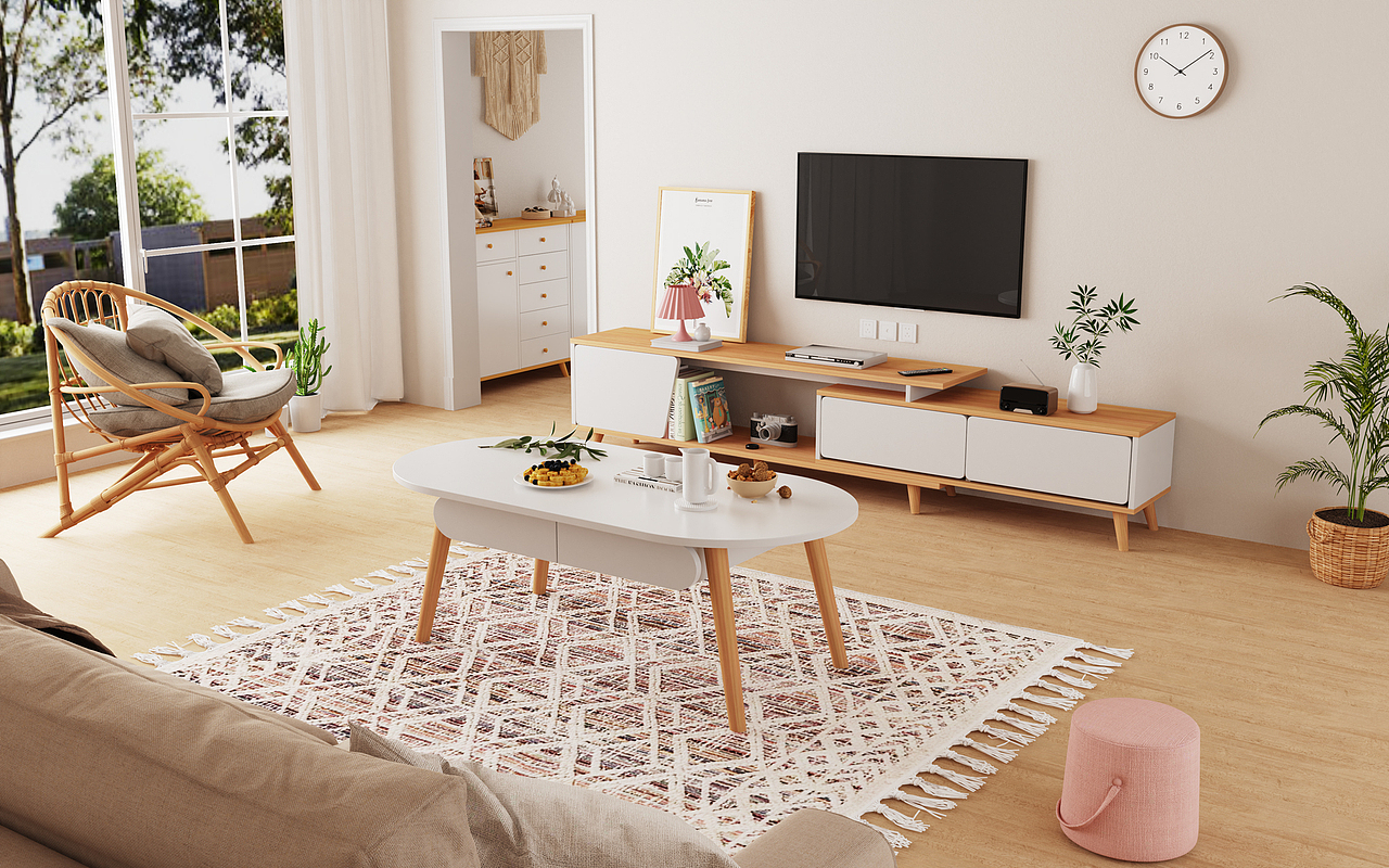 keyshot室内渲染 客厅场景渲染（图ZMzU0ODQ1NDI4） - 生活用品 - 站酷设计师大颗芋圆原创素材 - 站酷ZCOOL