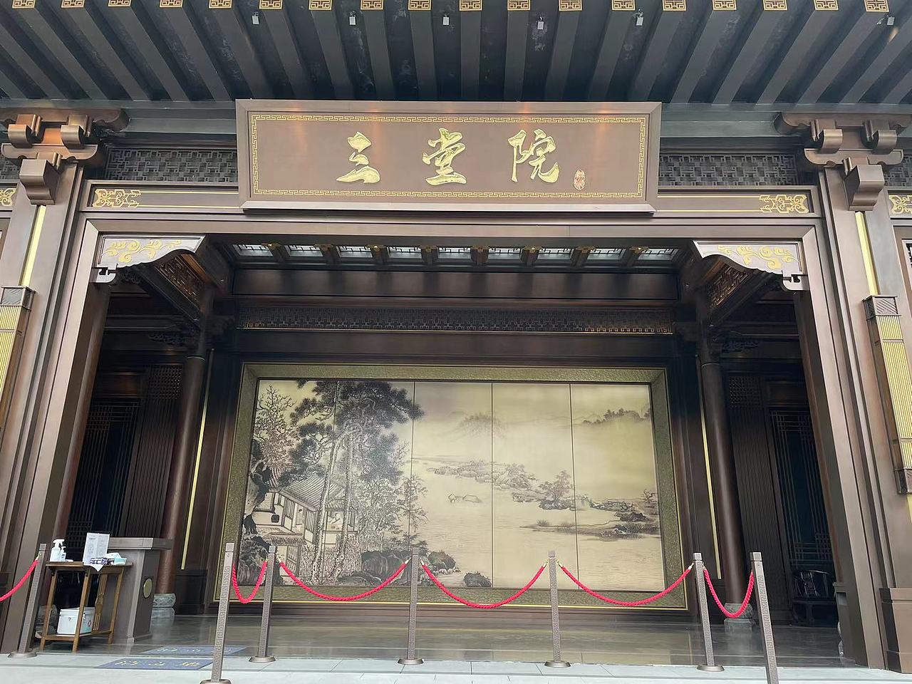 斗拱式屋檐 售楼部小区门楼 中式仿古铜不锈钢斗拱案例