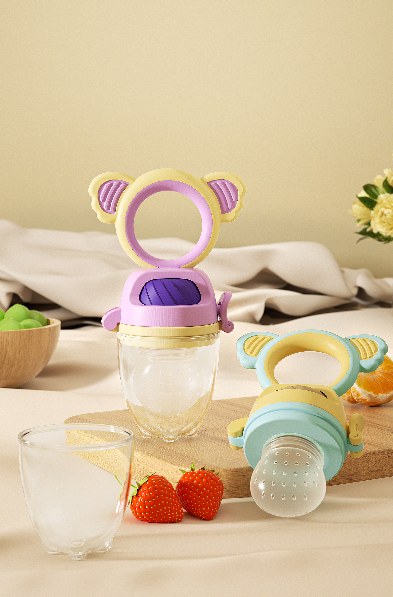 角色KV海报 母婴产品动态设计（图ZMzU2NDUyMTcy） - 产品 - 站酷设计师ZattC4D原创素材 - 站酷ZCOOL