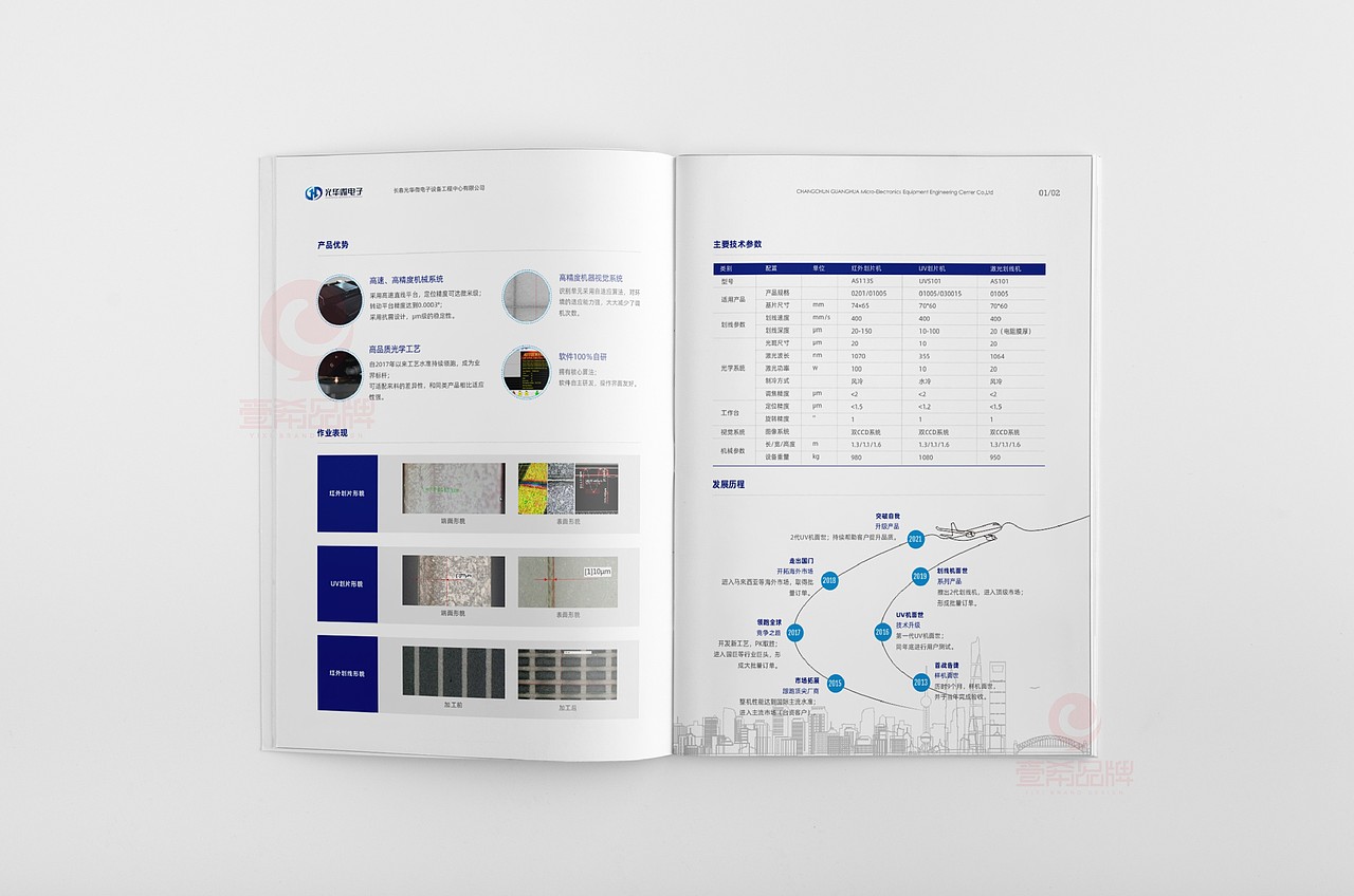 一希品牌设计--微电子科技画册宣传册设计