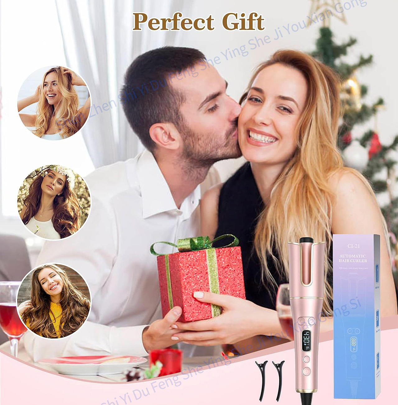 卷发器产品拍摄设计,亚马逊电商摄影,深圳商业摄影