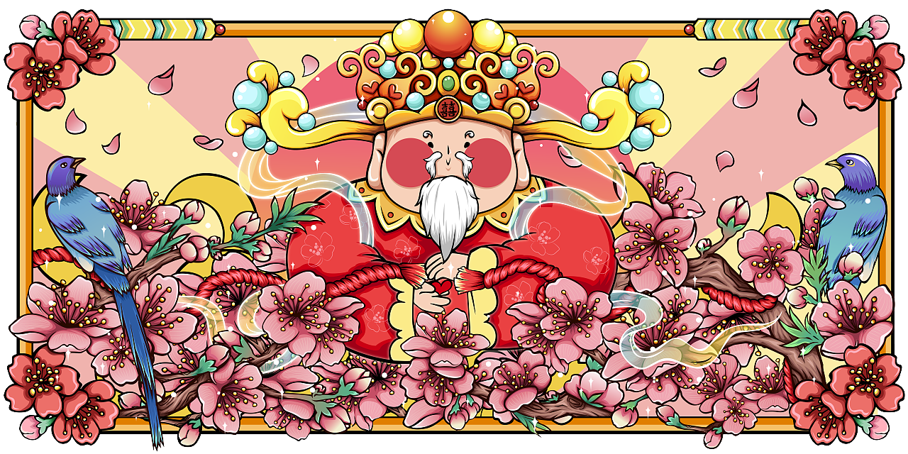 2023兔年国潮插画（图ZMzE3MDY1OTYw） - 创作习作 - 站酷设计师上官青狗原创素材 - 站酷ZCOOL