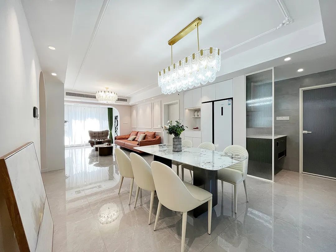 深圳装修丨120m²写意轻法式，温润精致的浪漫居所（图ZMzI1MzM0MzMy） - 家装设计 - 站酷设计师深圳岚庭装饰原创素材 - 站酷ZCOOL