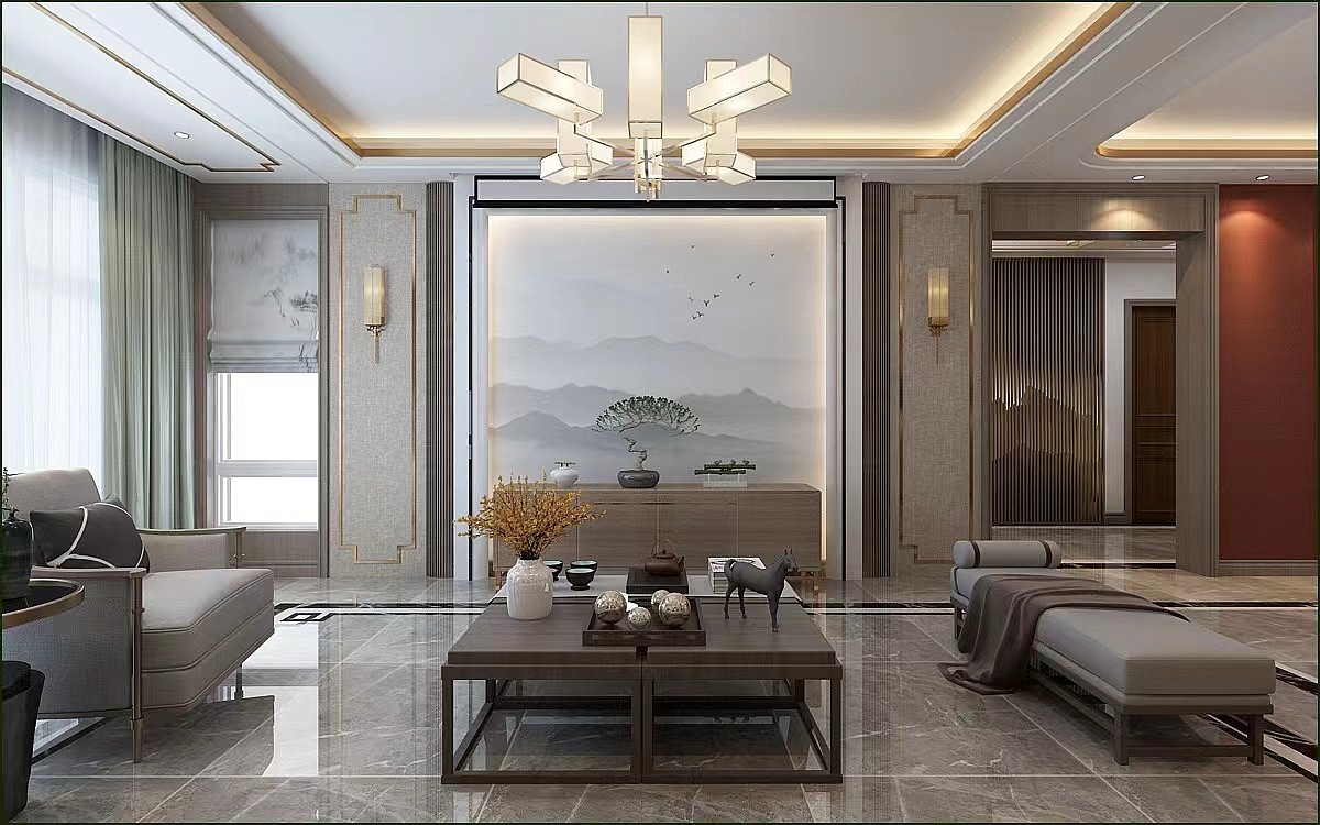 新中式+轻奢,生活就该这么精致!