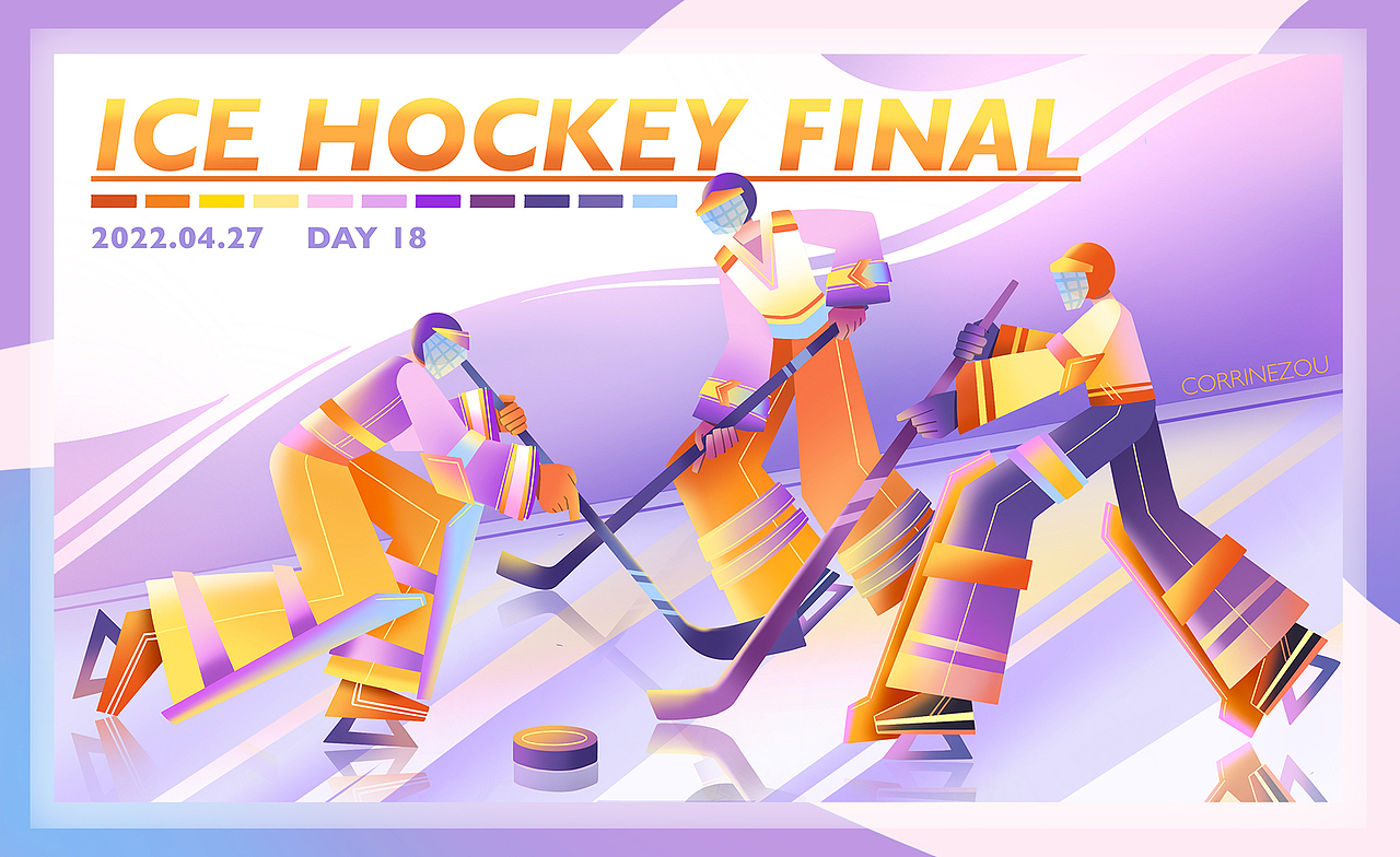 冰球/时尚/办公/新能源/航空插画合集