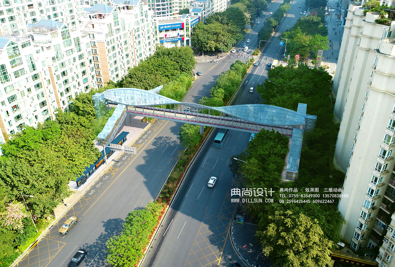 人行天桥效果图1