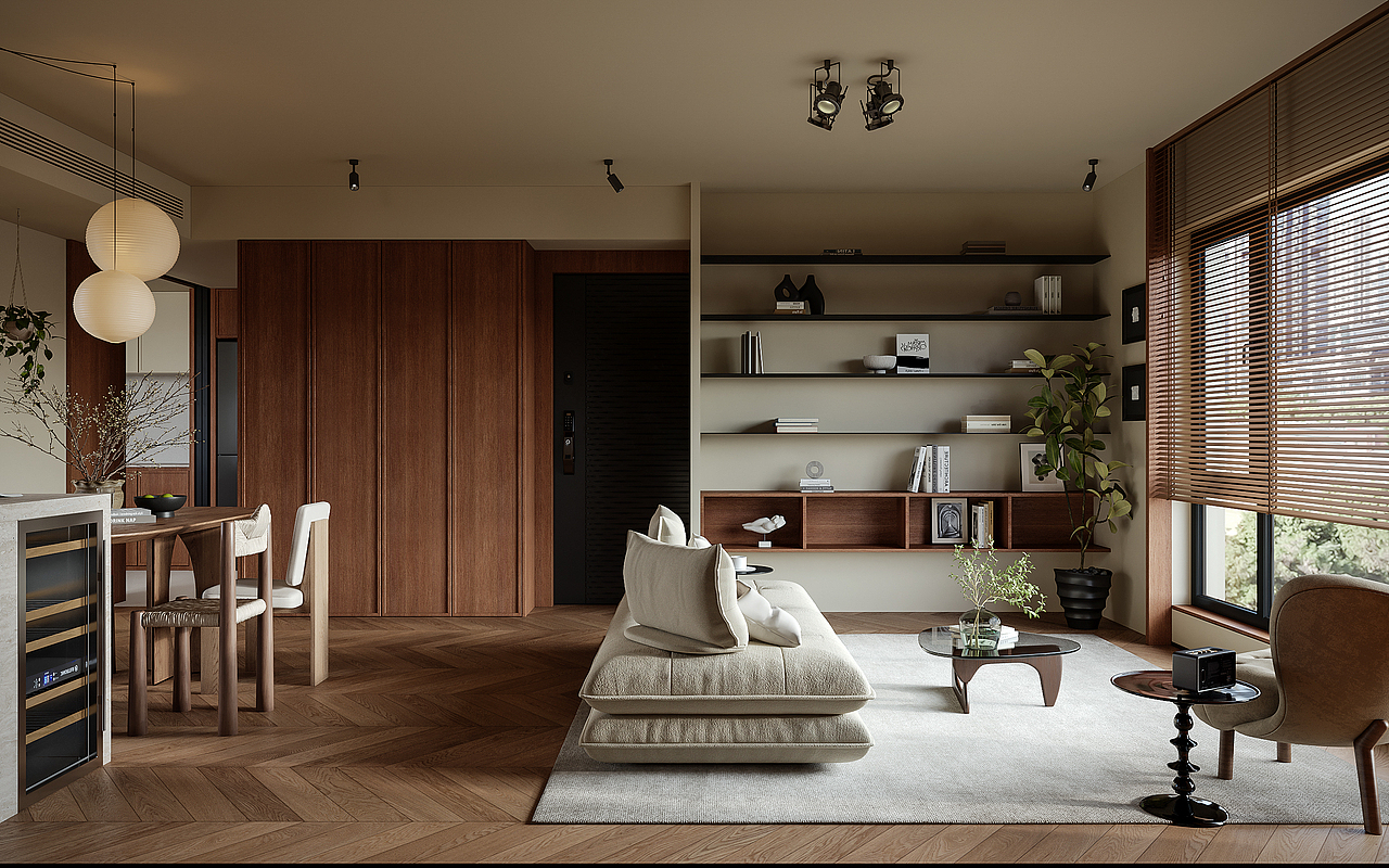 现代复古风格效果图表现