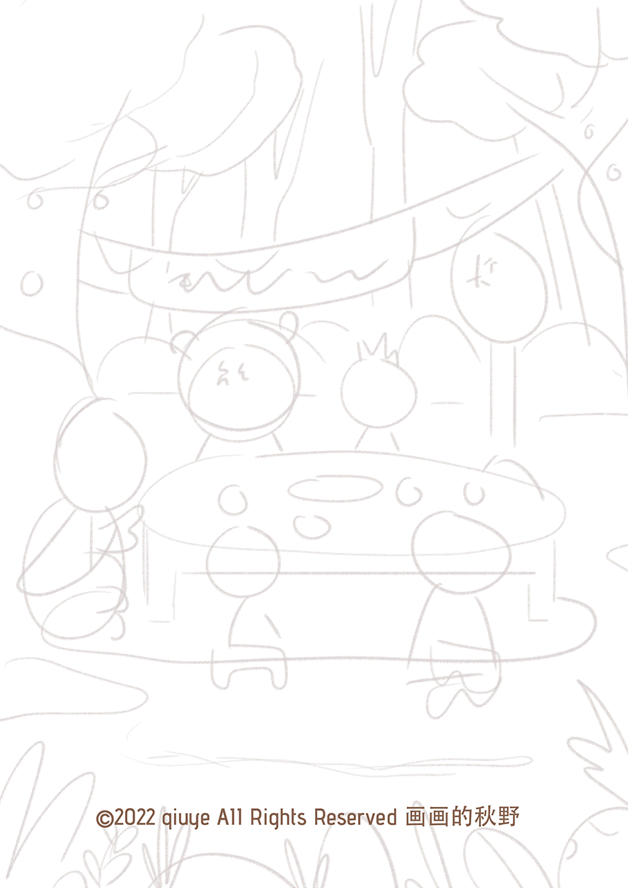 儿童插画_动物们的聚会（图ZMzI2NTE2ODM2） - 儿童插画 - 站酷设计师画画的秋野原创素材 - 站酷ZCOOL