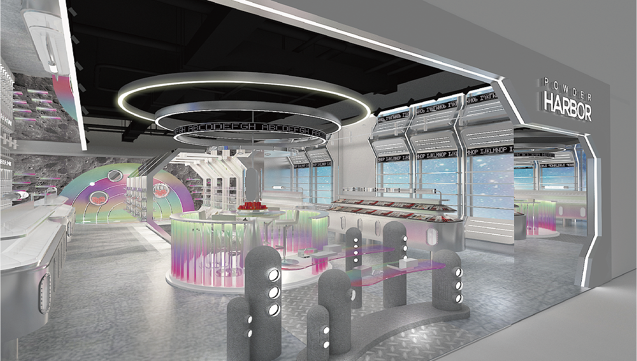 《粉港》美妆品牌空间设计品牌设计（图ZMzY4NzU2OTg4） - 商业空间设计 - 站酷设计师伍界空间设计原创素材 - 站酷ZCOOL