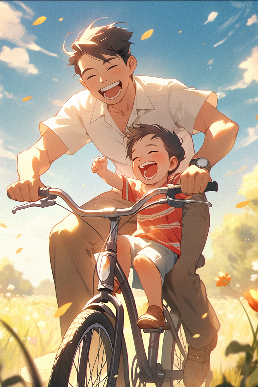 父亲节·教我骑车的父亲
