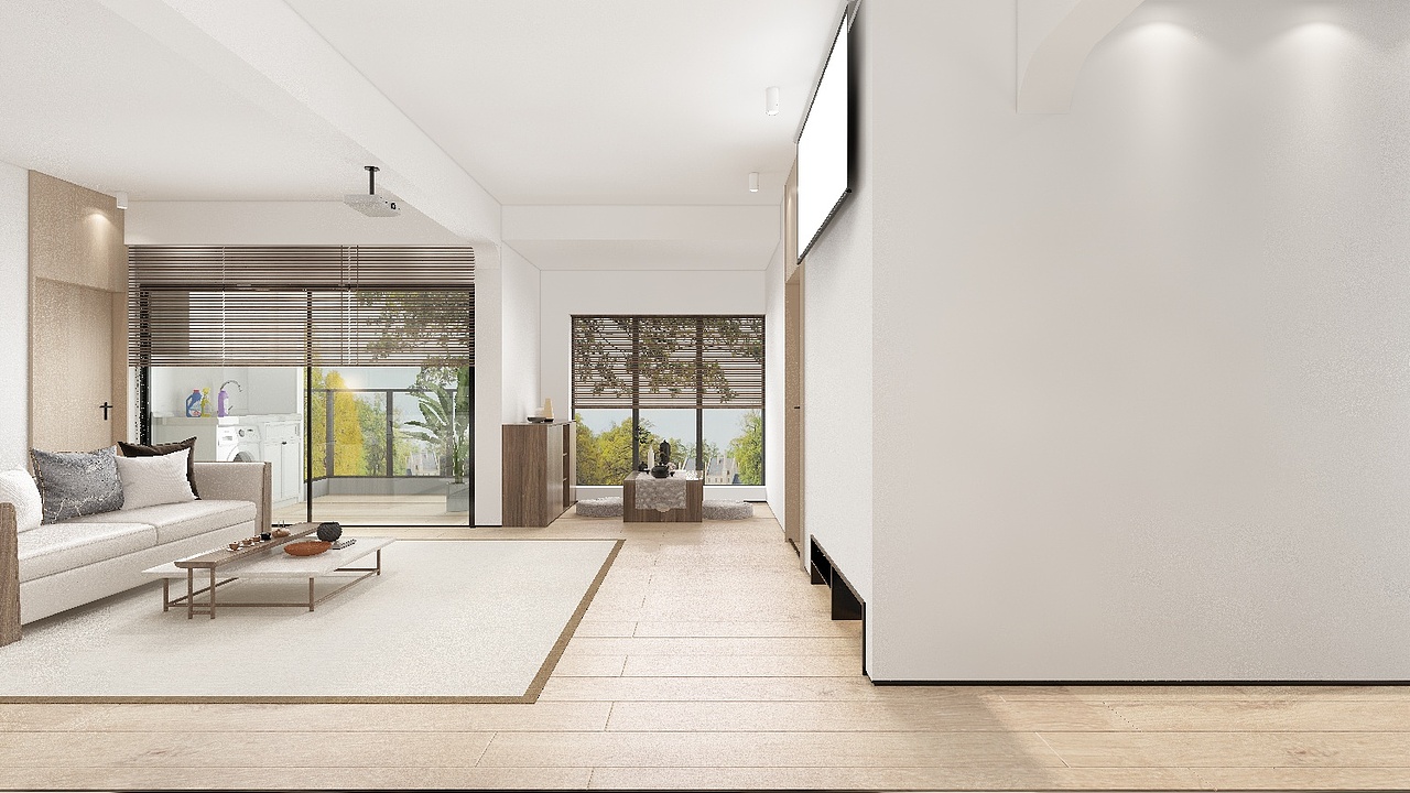 深圳口山设计:120㎡现代简约复式,给父母的贴心之家