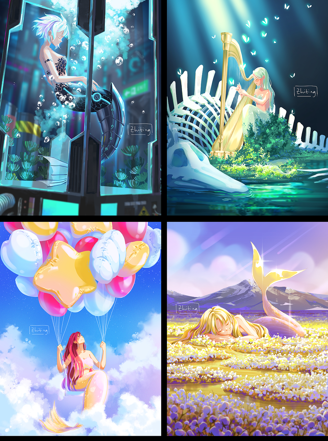 2022插画合集（图ZMzI3MzY4MjM2） - 创作习作 - 站酷设计师zhiting_陈原创素材 - 站酷ZCOOL