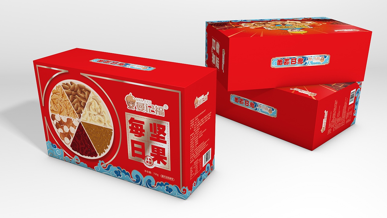 四百米的坚果礼盒设计（图ZMzEwNjcxODky） - 包装 - 站酷设计师伍百设计原创素材 - 站酷ZCOOL