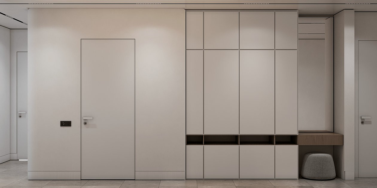 原木+高级灰 打造出舒适有质感的住宅