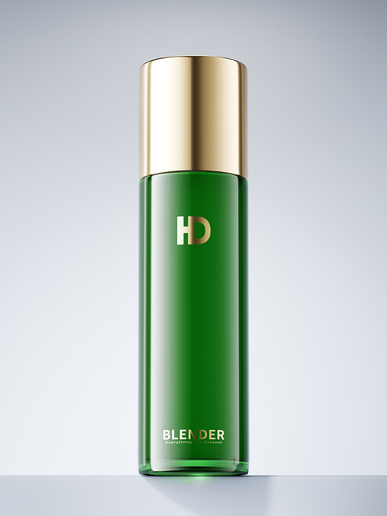 【产品渲染】-化妆品玻璃瓶