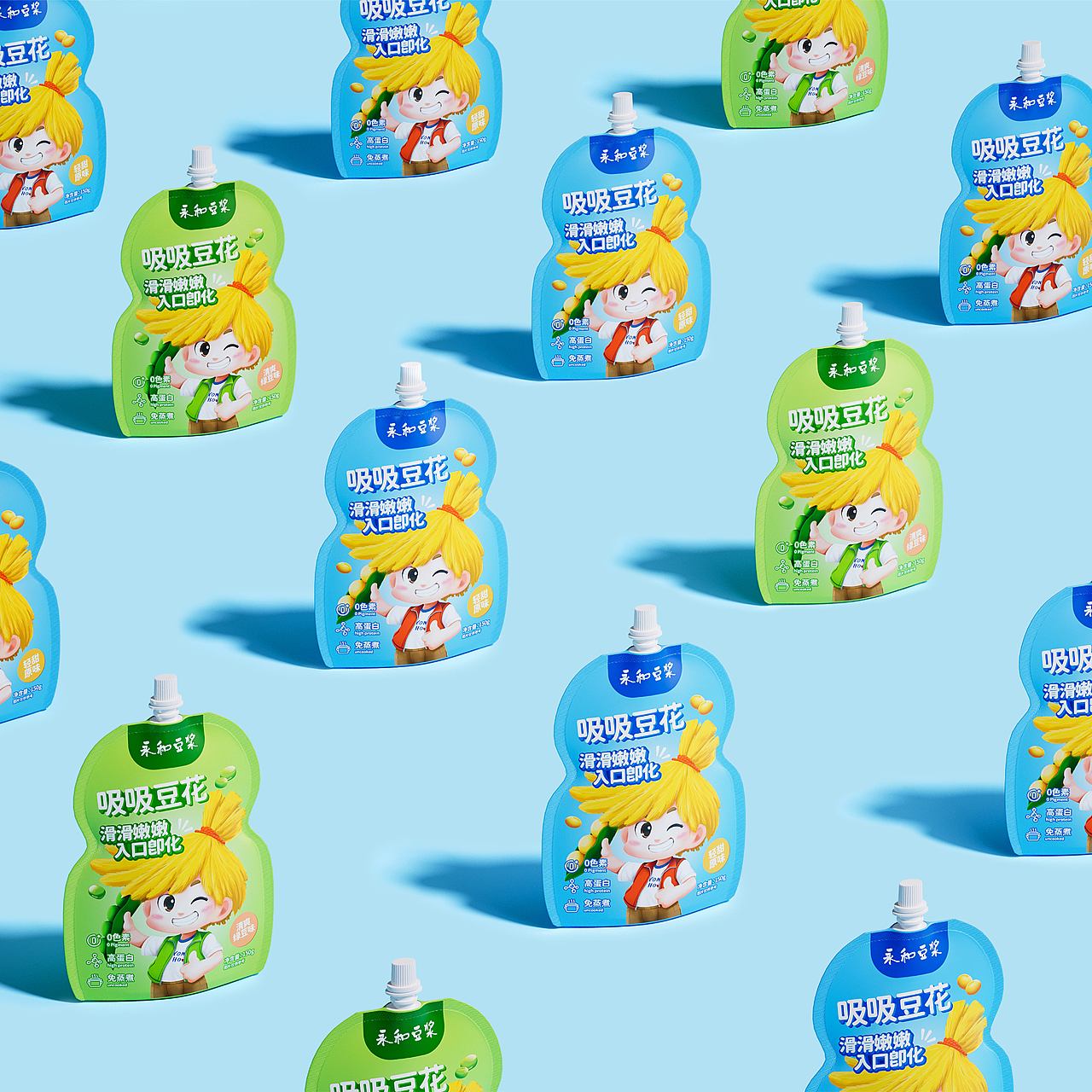 永和豆浆｜吸吸豆花包装设计（图ZMzY0Nzg3NTYw） - 包装 - 站酷设计师落夜Night原创素材 - 站酷ZCOOL