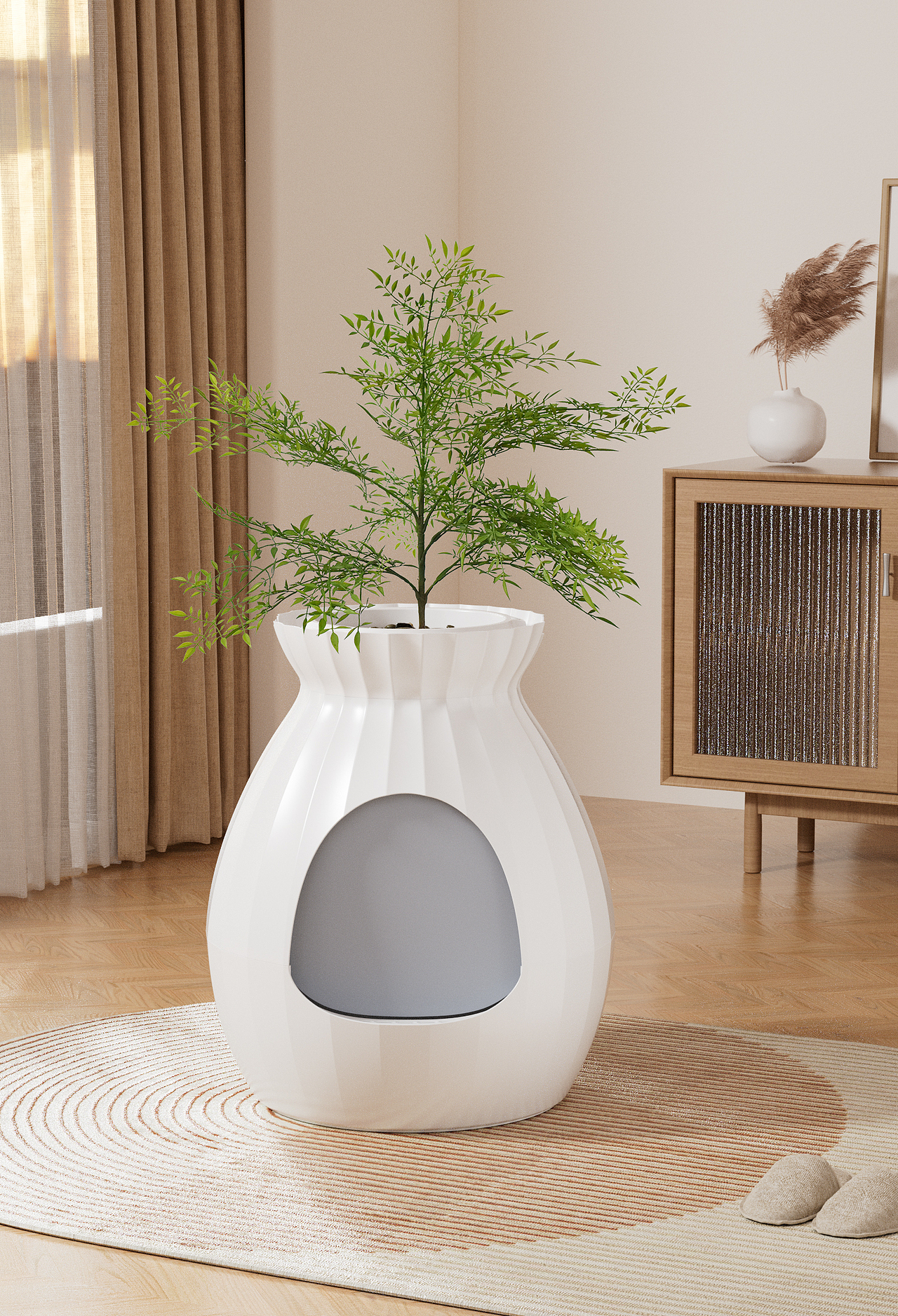 c4d oc渲染 花盆式猫砂盆 宠物用品（图ZMzU2MTQwNzc2） - 产品 - 站酷设计师小顾不想起名原创素材 - 站酷ZCOOL