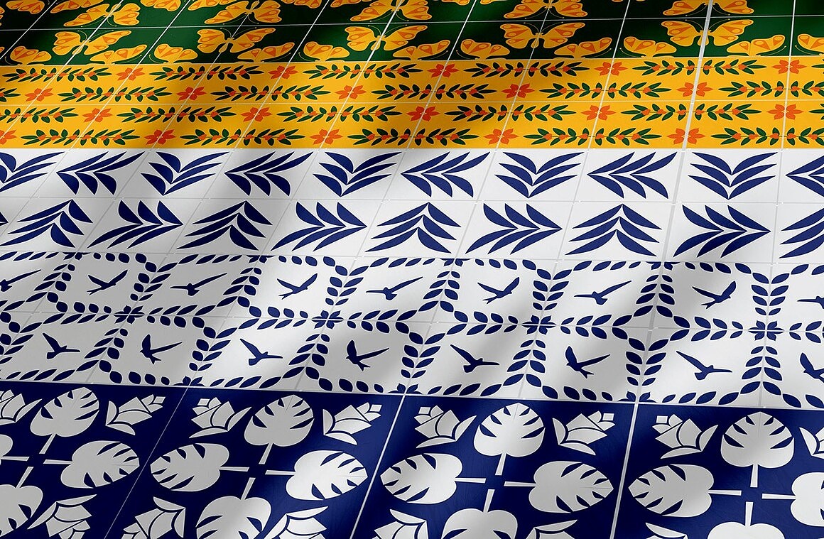 巴西花纹结构矢量插画品牌视觉应用设计（图ZMzAzNjc3ODky） - 品牌 - 站酷设计师零域设计原创素材 - 站酷ZCOOL