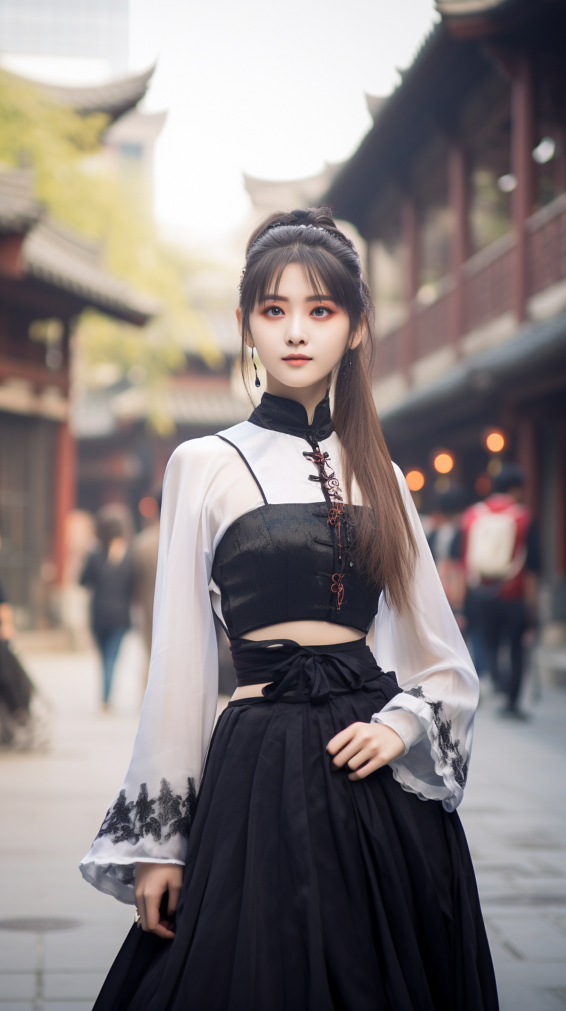 穿汉服的小姐姐8|汉服设计