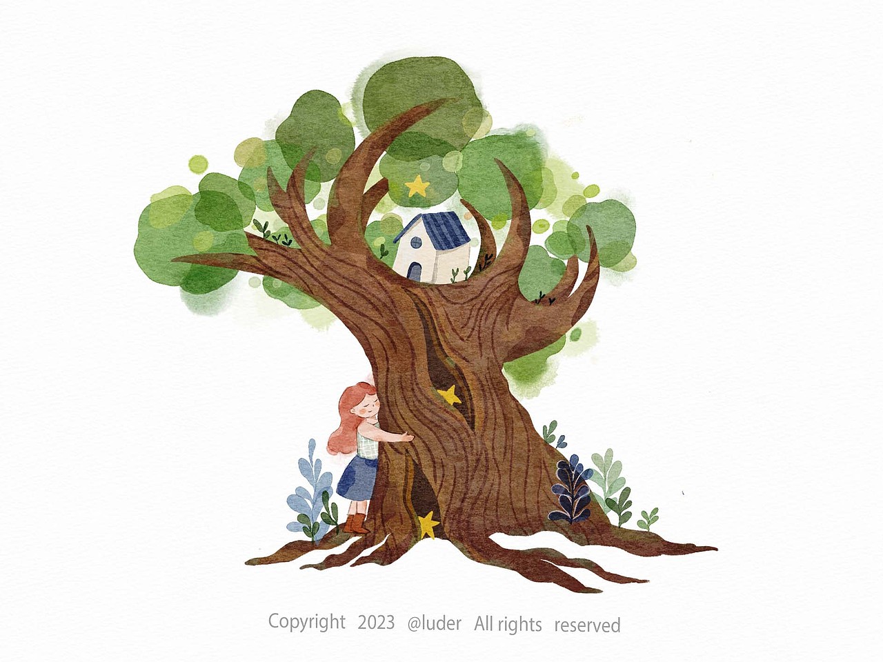 星星的擁抱（圖ZMzMwMjEzMDQ4） - 兒童插畫 - 站酷設(shè)計師路燈兒der原創(chuàng)素材 - 站酷ZCOOL