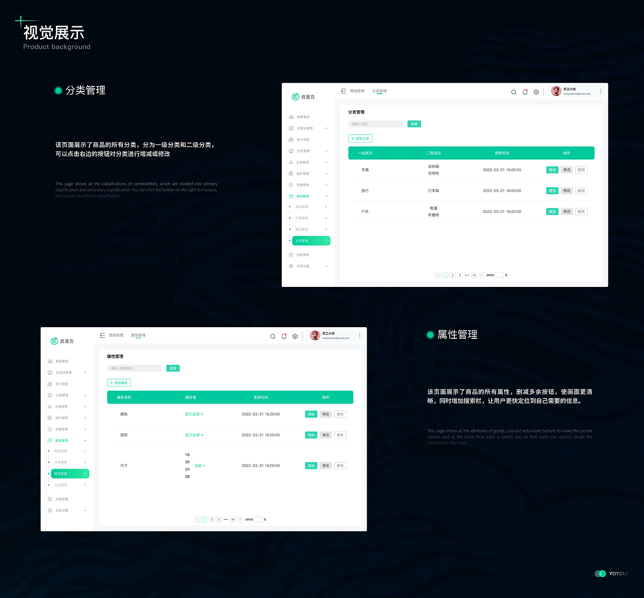 优易充后台管理系统B端