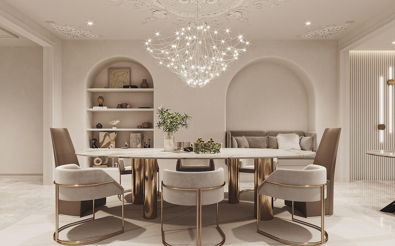 北京•法式轻奢•别墅项目-魔方空间设计