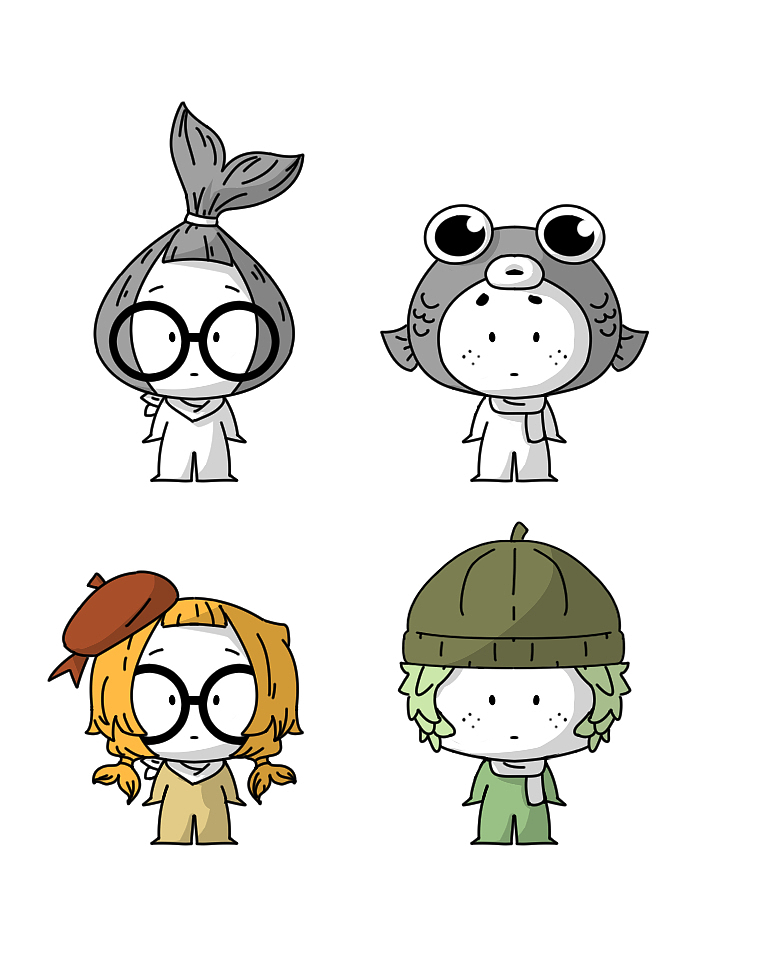 《摸鱼游戏》简洁风格捕鱼小游戏